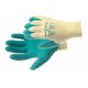 Handschoen SW 85 polyester / katoen / latex groen
